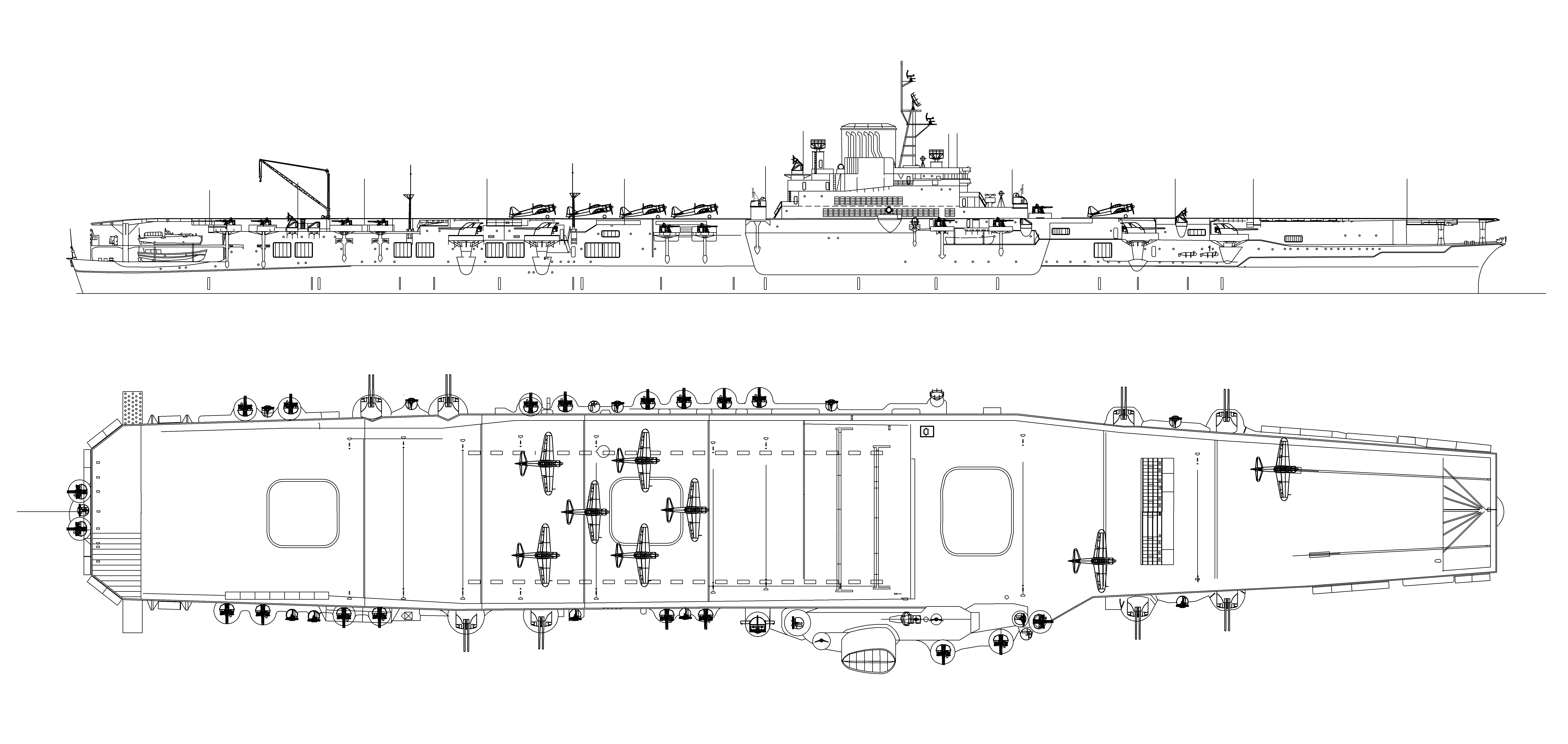 飛翔鶴図　K-025-1BR3 飛翔鶴図 K-025-1BR3 （1/700 日本海軍 航空母艦 翔鶴 IJN